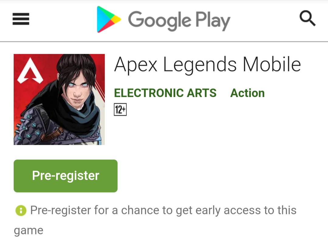 Apex Legends Mobile Pre-resister India