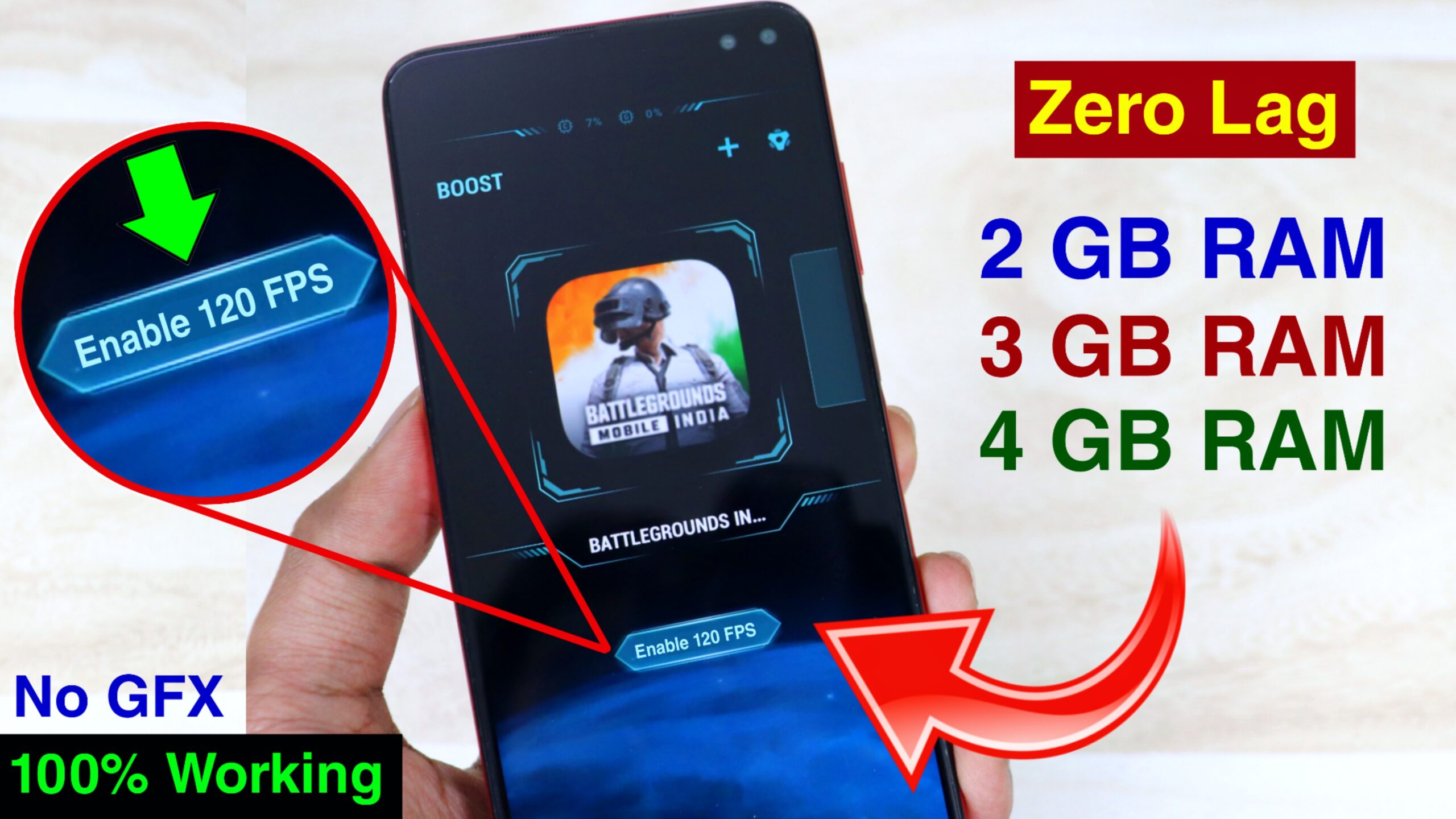 Enable 120 FPS in any phone