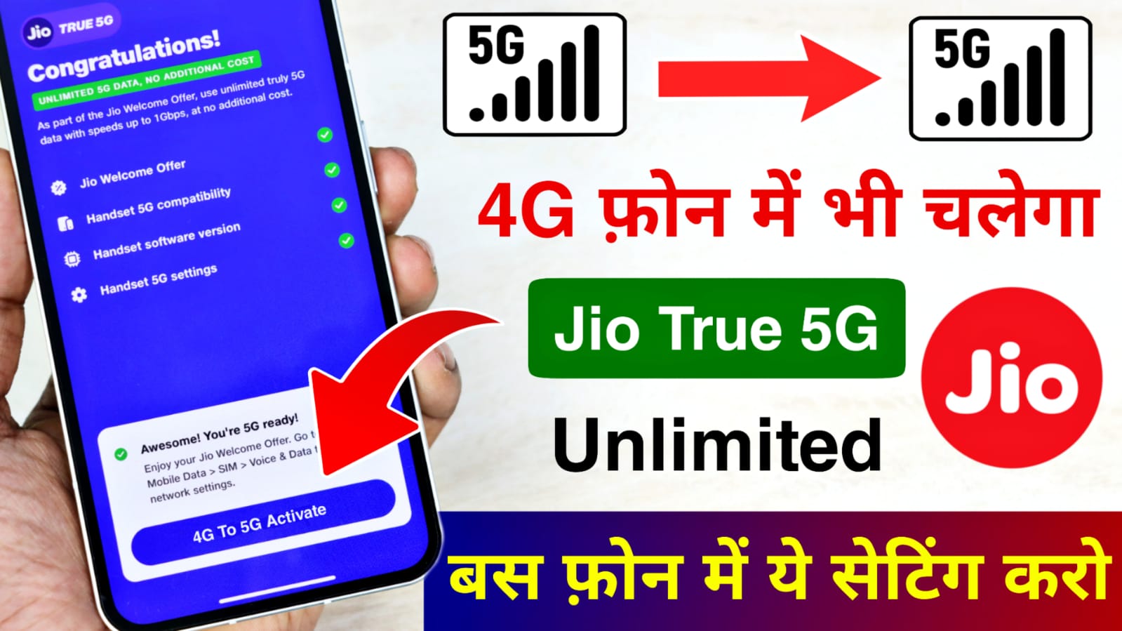 Jio 5G in 4G Phone
